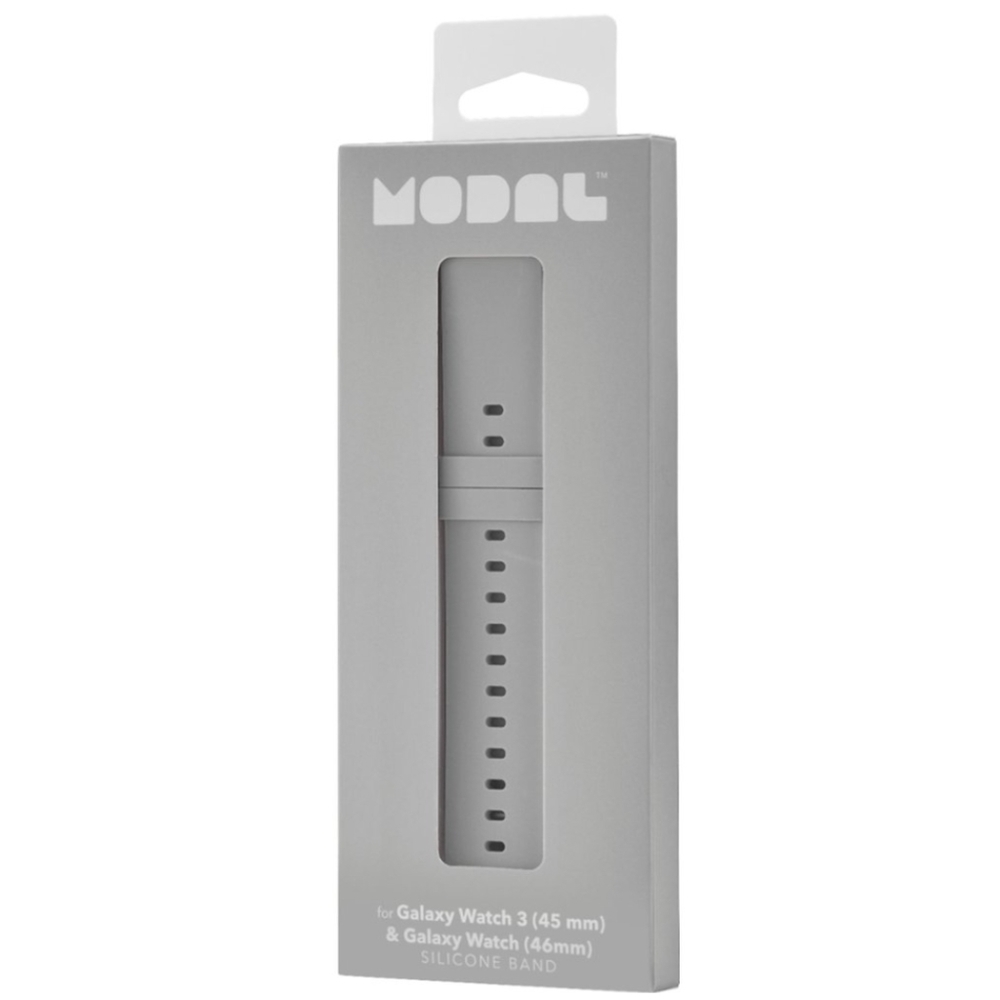 MODAL Gray Silicone watch band for Samsung Galaxy watch.